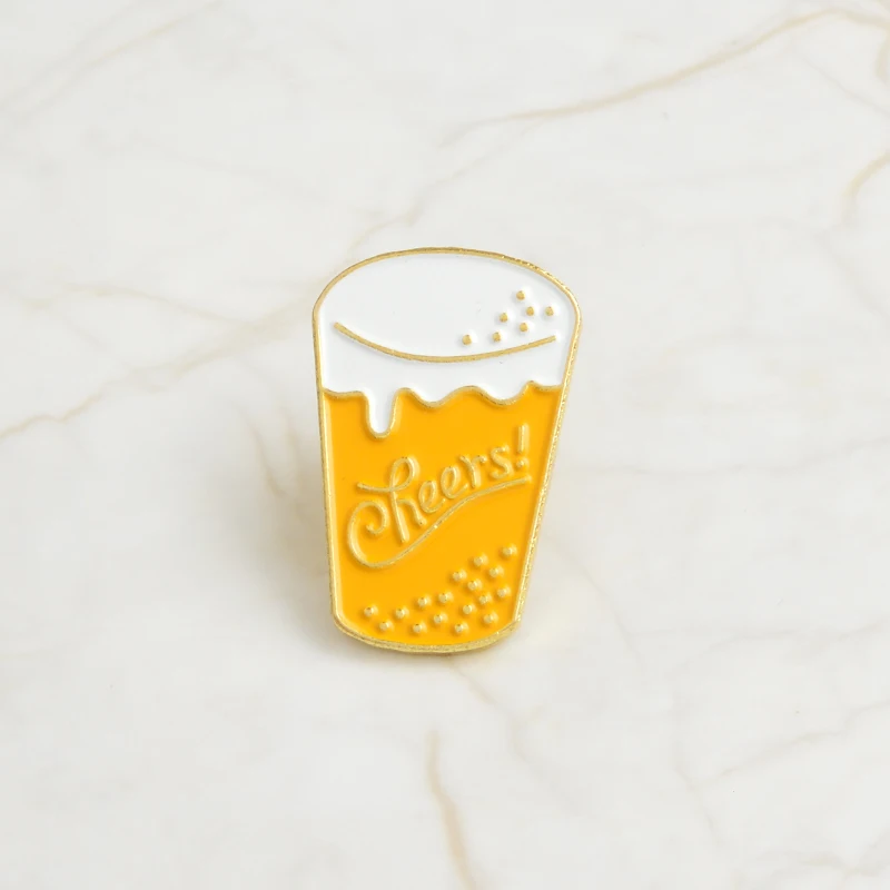 Пиво ЧИТАЙТЕ БОЛЬШЕ книга Специя Ананас Эмалированная булавка Фрукты Брошь