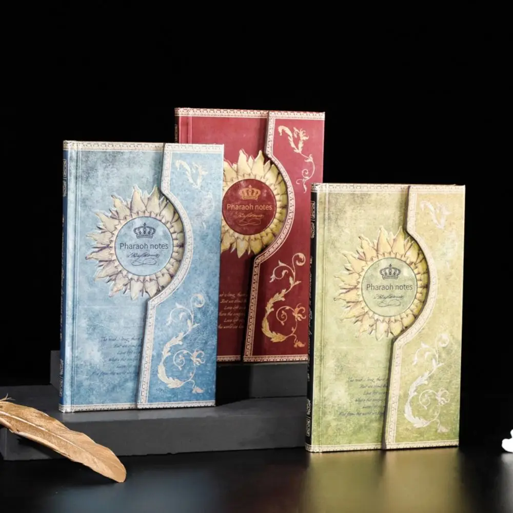 

Buckle Hand Account European style Agenda Notepad Book Journal Planner Book Student Diary Book Color Page Illustration