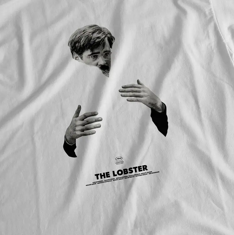 Омар Yorgos Lanthimos Colin Farrell 2015 г. — футболка с ретро-принтом HQ тяжелый унисекс круглым