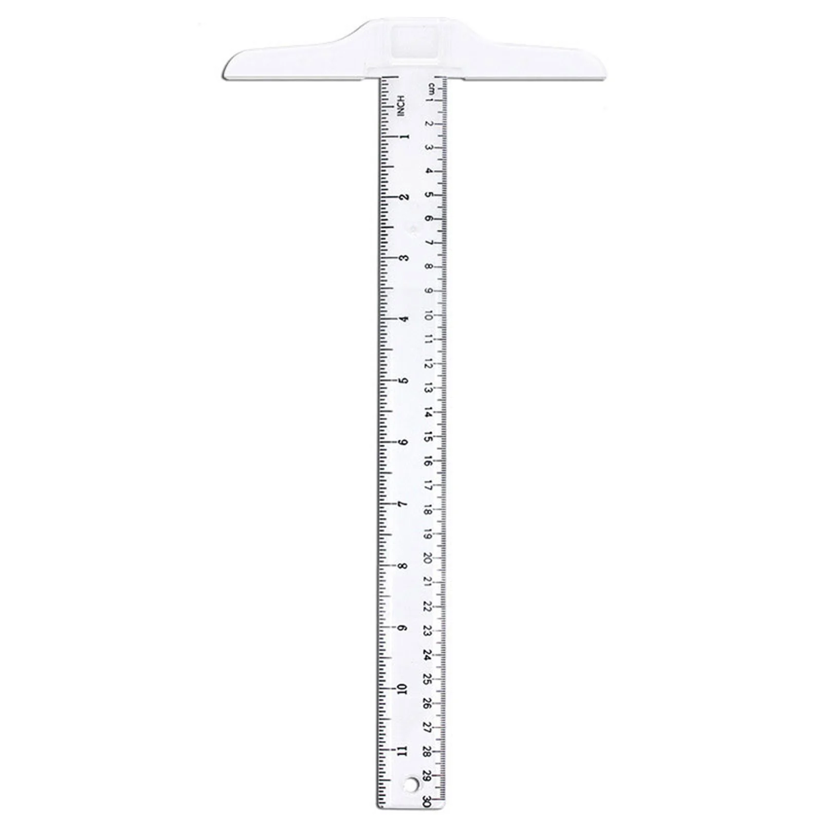 

12Inch/30cm Plastic Transparent T-Ruler Practical Drawing Ruler Drafting Tools for Drafting and General Layout Work IMNT