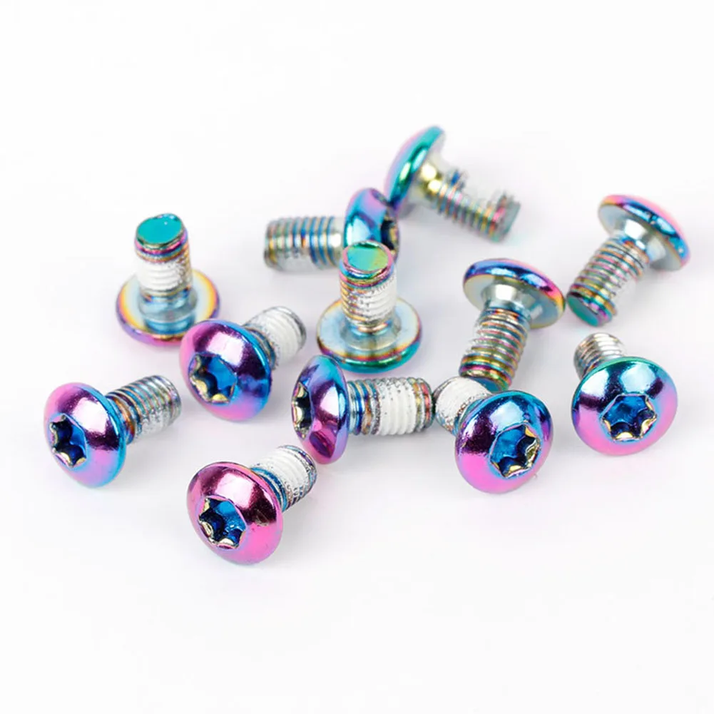 

12pcs Bicycle Disc Screw MTB Bike T25 Torx Head With Tools Bicycle Carbon Steel Disc Brake M5x9mm High Precision