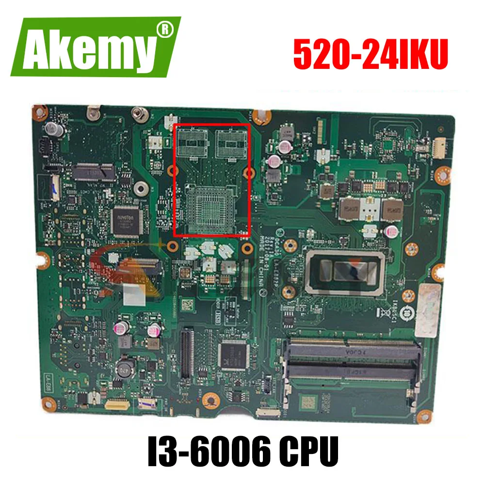 

Материнская плата все-в-одном для Lenovo AIO 520-24IKU CPU: I3-6006 UMA DDR4 LA-E882P FRU 01LM126