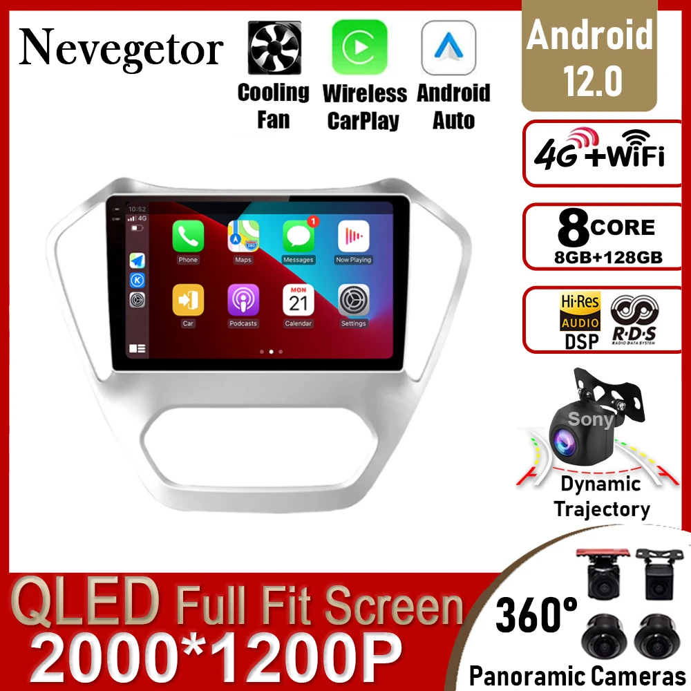Android 12.0 For MG GT 2015 Car Radio QLED IPS GPS Navigation Android Auto Stereo Multimedia Video Player Head Unit DVD
