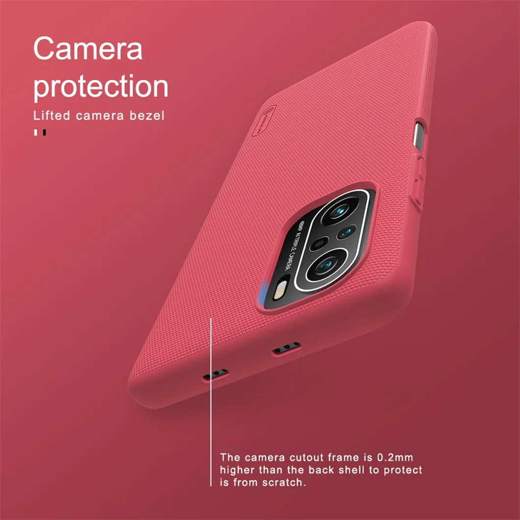 Чехол Nillkin Матовый для Xiaomi Poco F3 X3 Pro NFC жесткий защитный чехол телефона из
