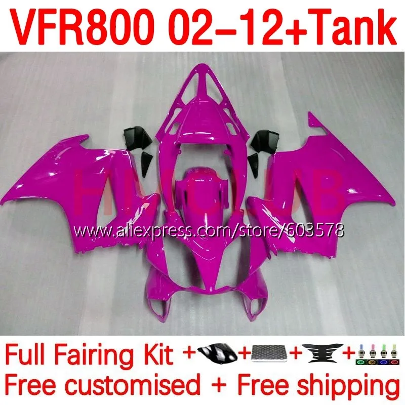 

+ Бак для HONDA перехватчик VFR800RR VFR800 VFR 800 RR CC 02 03 05 06 07 2008 2009 2010 2011 2012 обтекатель 190No.38 светильник-розовый