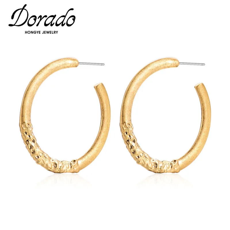

Dorado Drop Earrings for Women Punk Style New Metal Big Round Circle Latest Fasion Geometric Jewelry 2023 for Ladies Gift