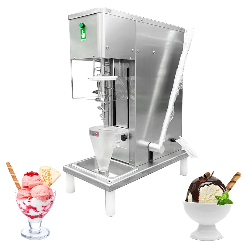 Fruit Yogurt Ice Cream Swirl Mixer Blender Machine Stainless