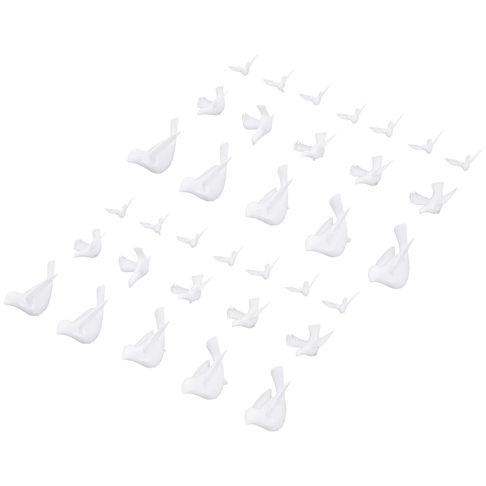 

144pcs Game Decor Garden Bird Statue Miniature Bird Ornaments Doves Ornament Small Doves Figure Kids Gift