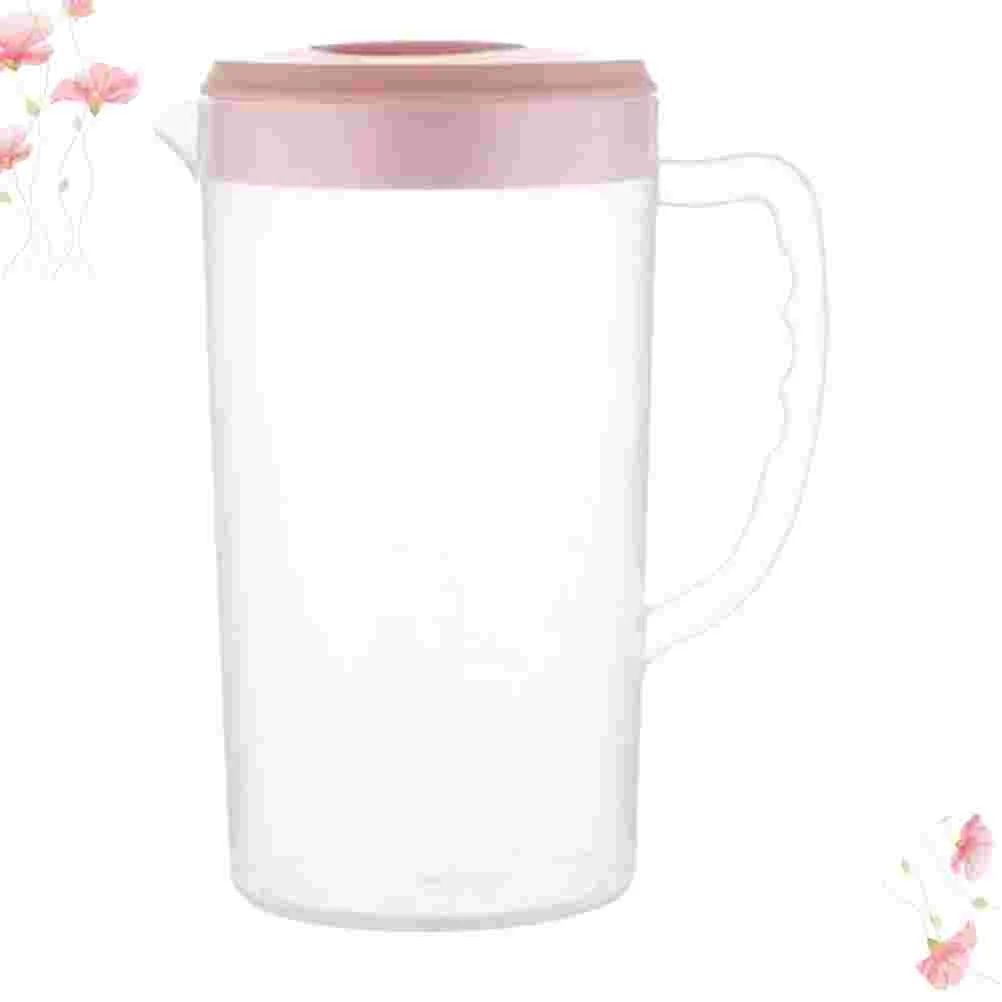 

Pitcher Waterjuicejug Beverage Lidpitchers Tea Cold Drink Container Iced Lemonade Drinks Easy Mixing Gallon Clear Handle Hot