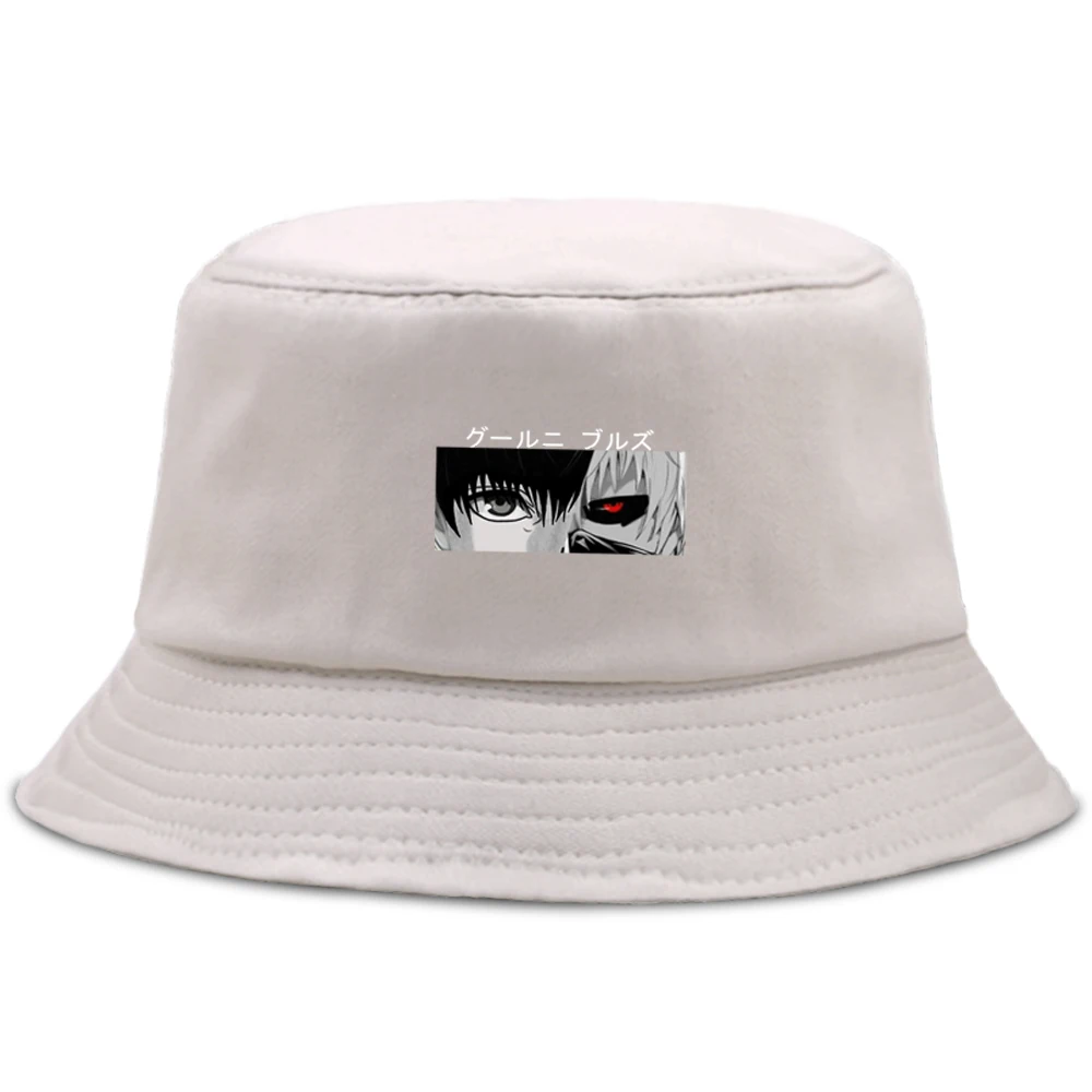 Панама с белыми буквами Токийский Гуль для мужчин и женщин Соломенная пиратскими