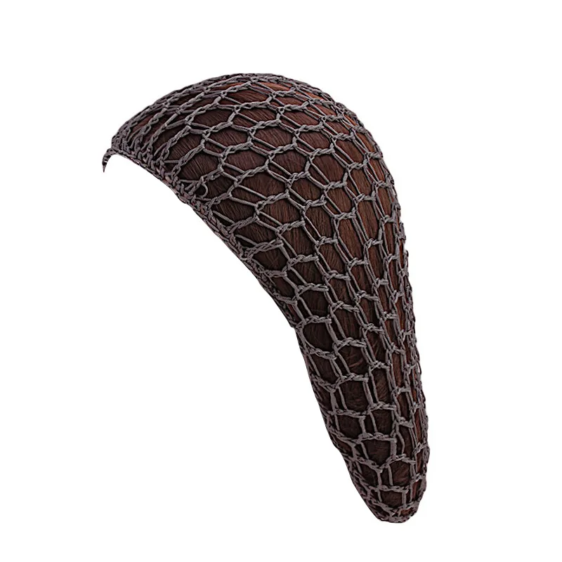 Женская сетчатая сетка для волос вязаная шапка из мягкого искусственного шелка