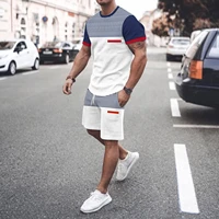 new summer mens t shirt shorts set casual tracksuit fashion sports outfit male streetwear oversized suit outdoor clothing