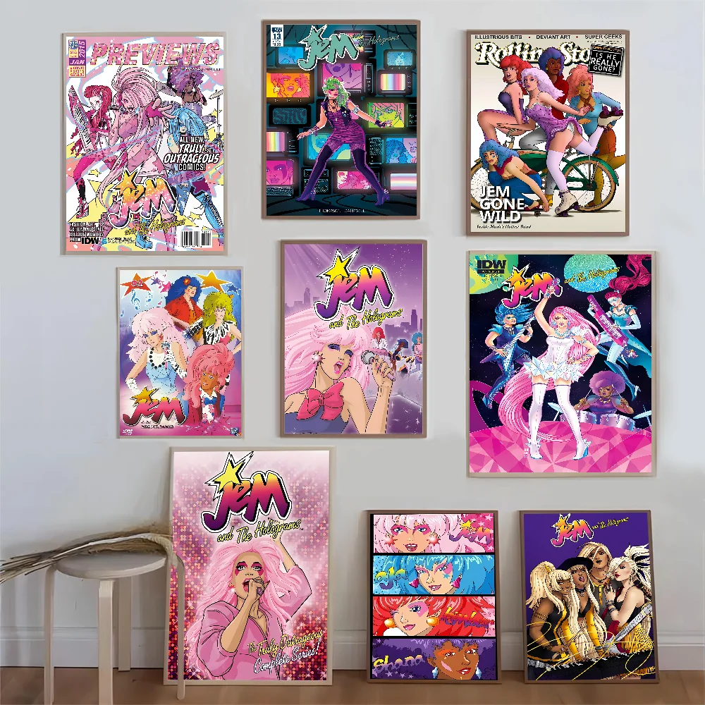 Джем и голограммы фильм липкие постеры винтажные комнаты домашний бар кафе Декор