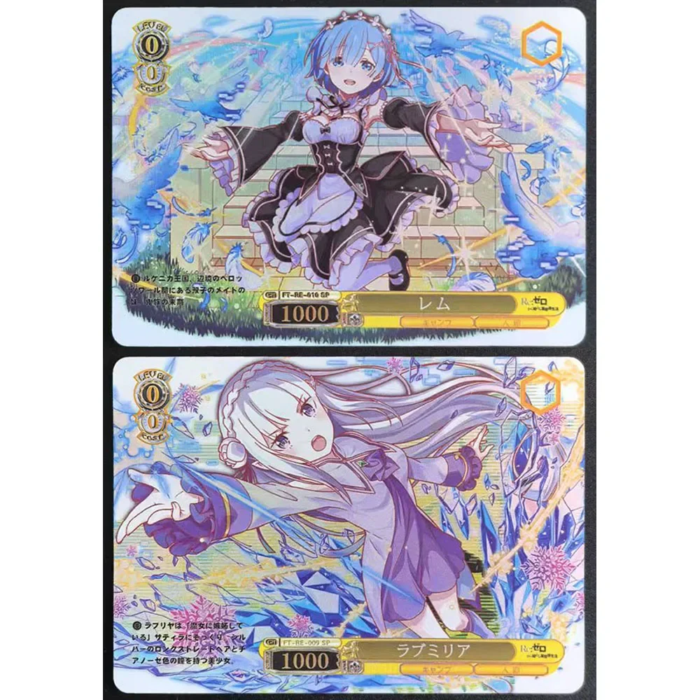 Фото Коллекционная карточная игра Anime Goddess Story DIY ACG: Эмирия, Рем, Рам, Беатрис — подарок на Рождество и День рождения, настольная игра Advanced Flash №4