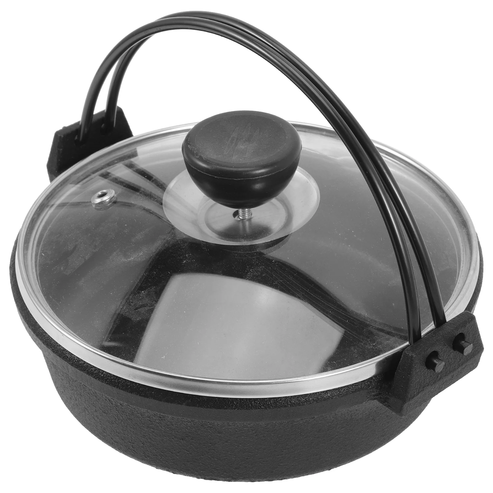 

Pot Sukiyaki Japanese Pan Iron Shabu Nabe Cast Hot Camping Spanish Dumplings Nabemono Kitchen Cooking Soup Roasting Cooker