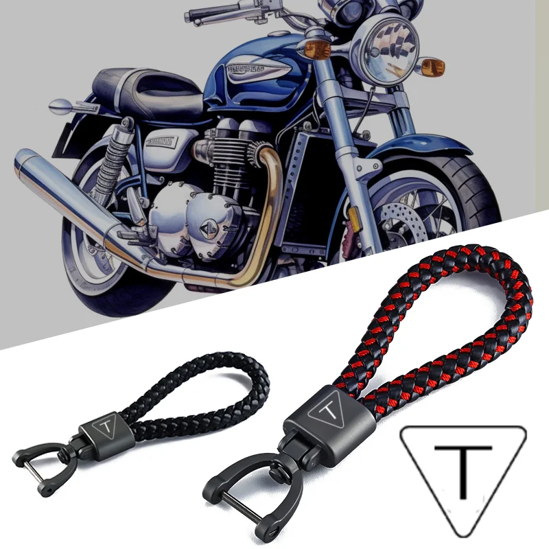 

For TRIUMPH SPEED FOUR 600 Speed Triple R RS S TWIN SPEEDMASTER 2023 New Motorcycle Keychain Keyring Key Chains Lanyard Chain