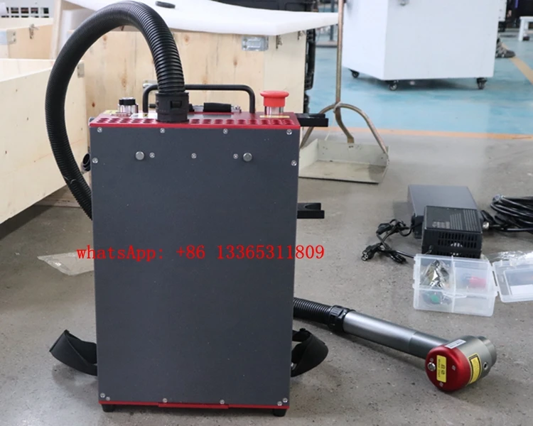 Portable 500W 100W 200W 300w Backpack Easy to Operate Laser Rust Remover Paint Graffiti Pulse Cleaner Machine