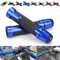 7/8" 22MM CNC Motorcycle Scooter HandleBar Grip W/End Cap Fit For CBR650/900/1000 CBR600 F2 F3 F4 F4I CB VTR VFR XADV NC PCX CRF