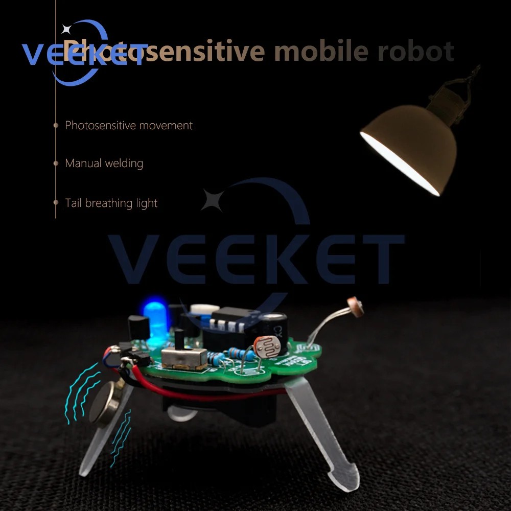 Светодиодная дышащая паяльная лампа набор сделай сам Мигающий игрушечный