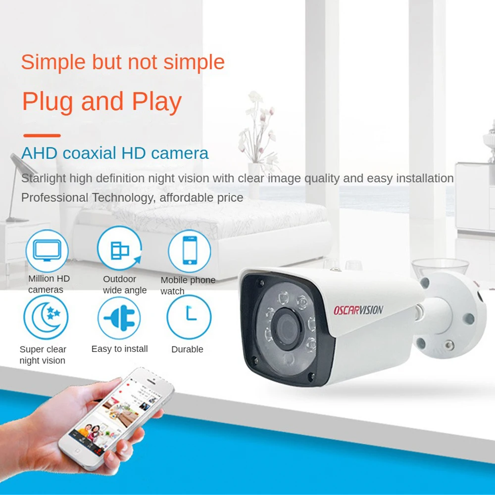 

Analog Camera IMX335 AHD 5MP 1080P Home CCTV Video Surveillance Security Protection Outdoor Waterproof 2MP IMX323 Sensor Videcam