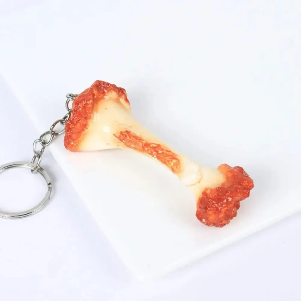 Брелок для ключей с забавными куриными крыльями из ПВХ