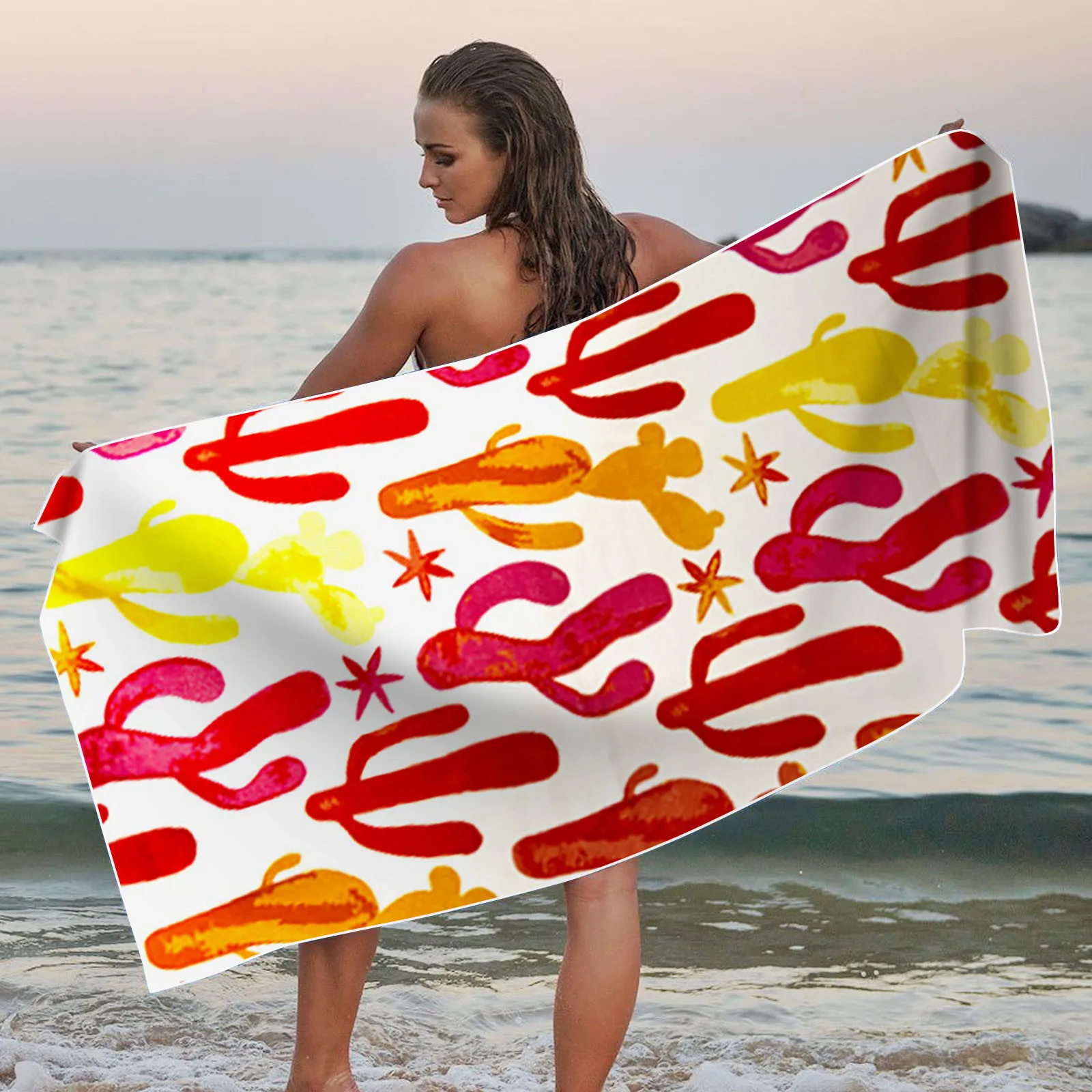 

Swimming Cover-Ups Microfiber Beach Towel Super Camo Bath Towel Sandproof Beach Blanket Multi Purpose Towel For Travel