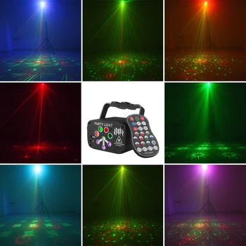 ALIEN RGB Mini DJ Disco Laser Light Projector USB Rechargeable LED UV Sound Strobe Stage Effect Wedding Xmas Holiday Party Lamp 4