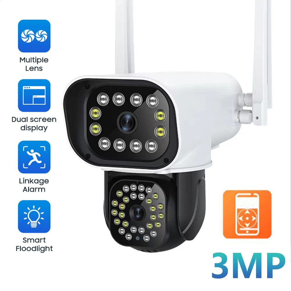 

IP-камера для системы видеонаблюдения, 3 Мп, PTZ, Wi-Fi