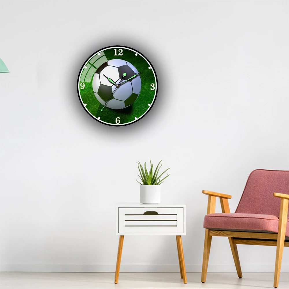 

Acrylic Round Wall Clock Modern Design With Luminous Pointer Home Living Room Decoration Children's Room Kitchen Table Clock