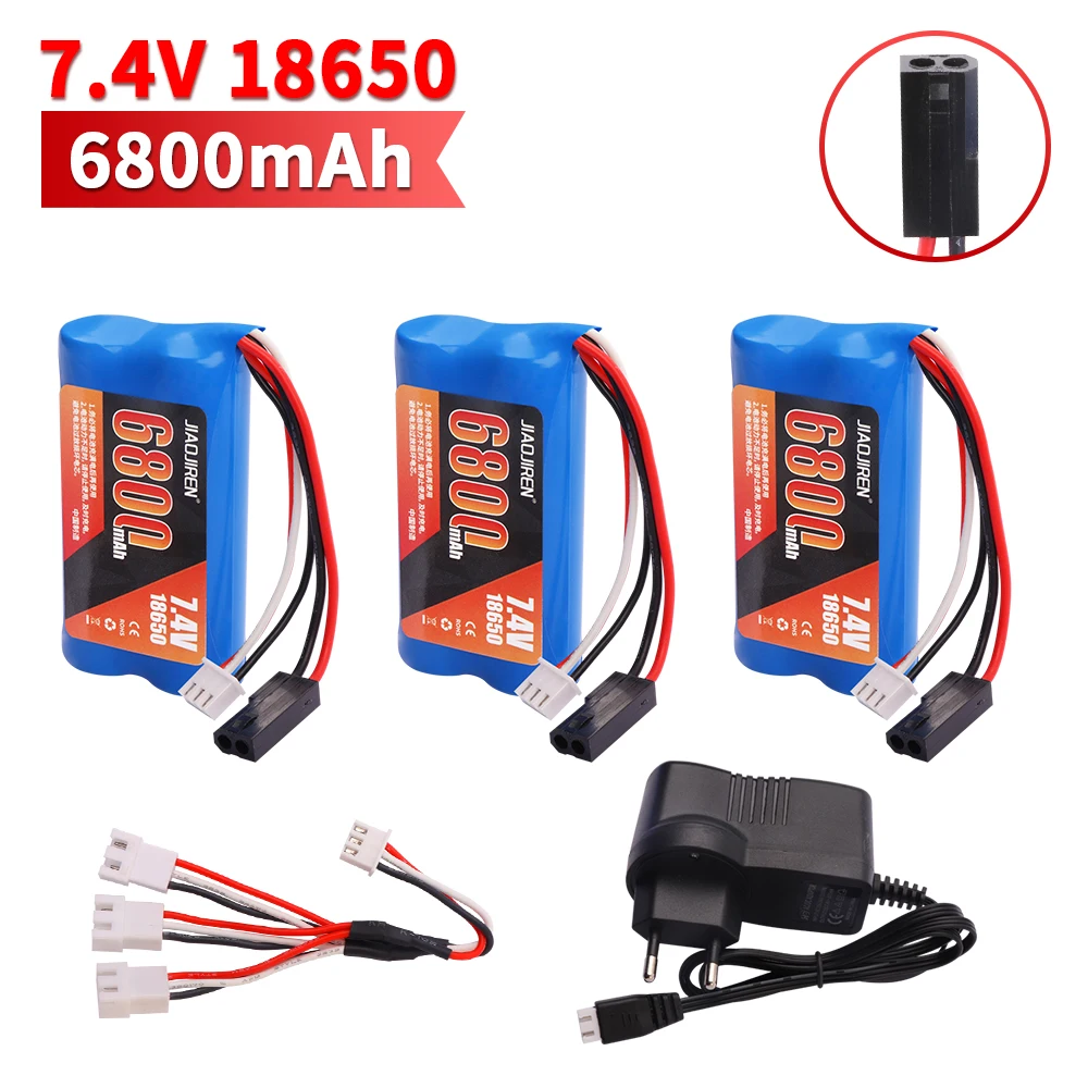 6800 мАч 7 4 В липо-батарея с вилкой 5500 для MJX T40 T40C F39 F49 T39 BG1518 BG1513 BG1515 BG1507 BG1506 детали