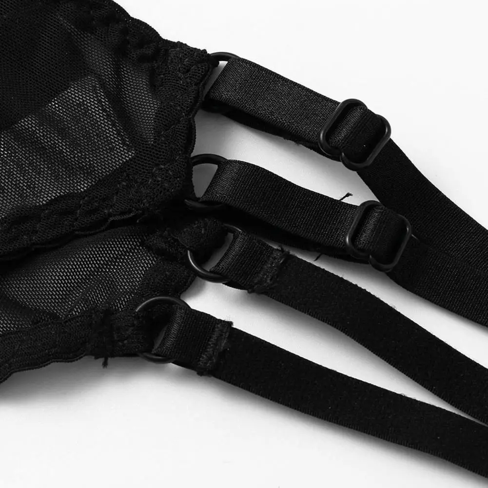 1 комплект нижнего белья мягкий соблазнительный полиэстеровый прозрачный