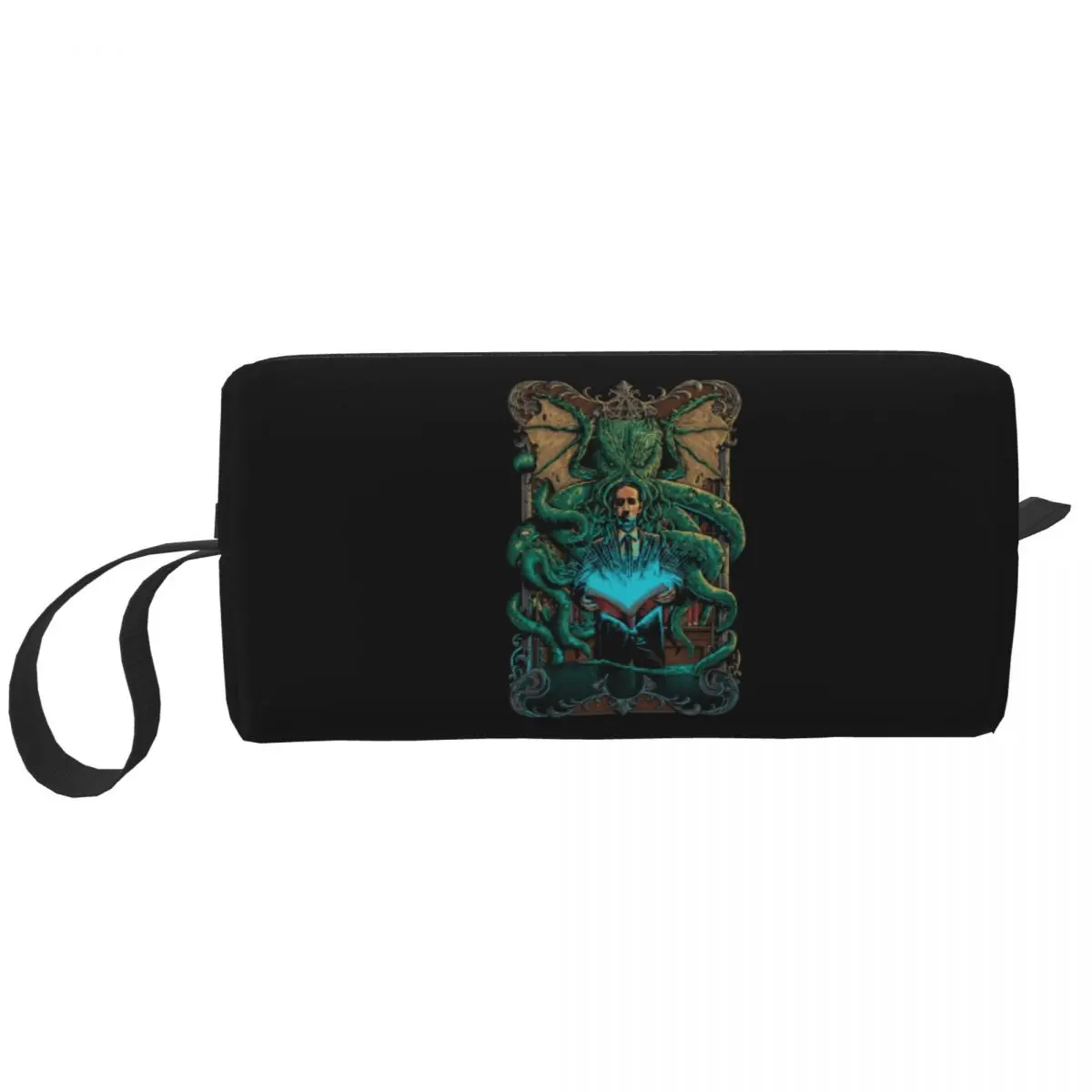 

Call Of Cthulhu Travel Cosmetic Bag for Lovecraft Horror Fiction Film Fan Toiletry Makeup Organizer Ladies Beauty Storage Dopp