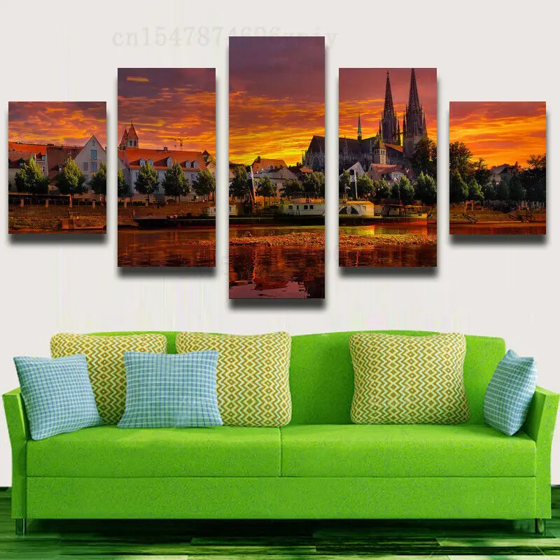 

5 шт., настенный постер и печать на холсте для гостиной