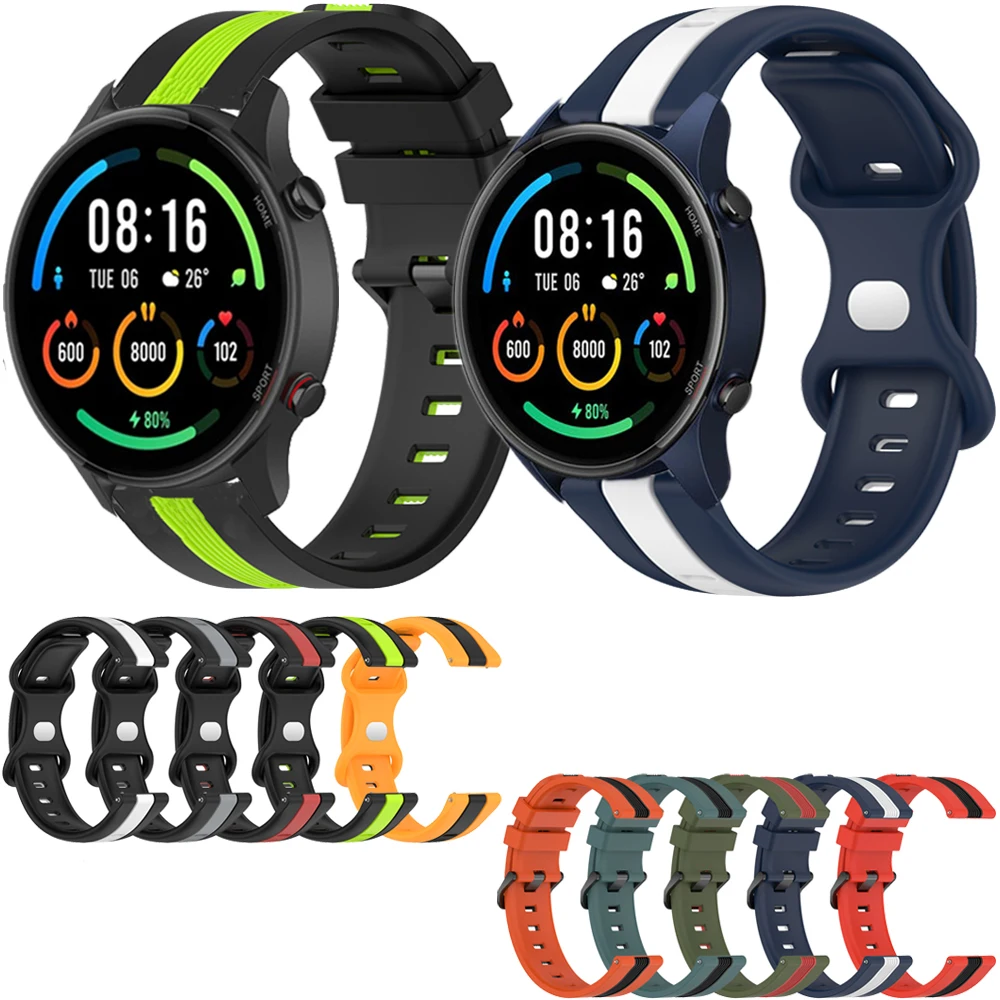 Ремешок силиконовый для часов Xiaomi Mi Watch Color Sports Edition/ S1 Pro цвет в ассортименте