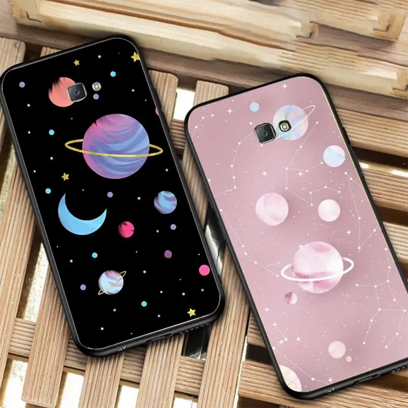 

Moon Stars Space Phone Case for Samsung J 2 3 4 5 6 7 8 prime plus 2018 2017 2016 core