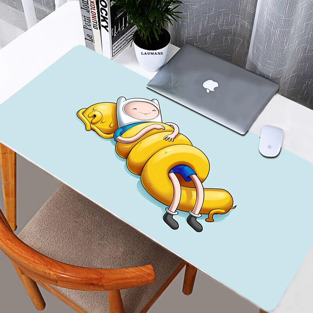 

Adventure time Gaming Mouse Pad Large Mouse Pad Big Mouse Mat Computer Mousepad Mause Pad Desktop Keyboard Mat Cushion XXL XL