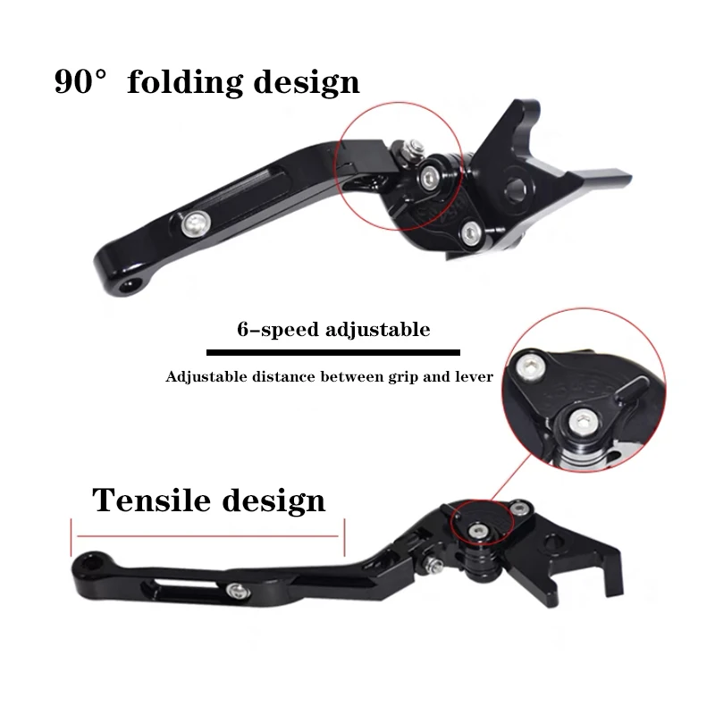 Фото Подходит для Honda CBR600RR CBR 600RR CBR600 RR 2007-2016, регулируемые складные выдвижные рычаги тормозной муфты с ЧПУ, ручка №4