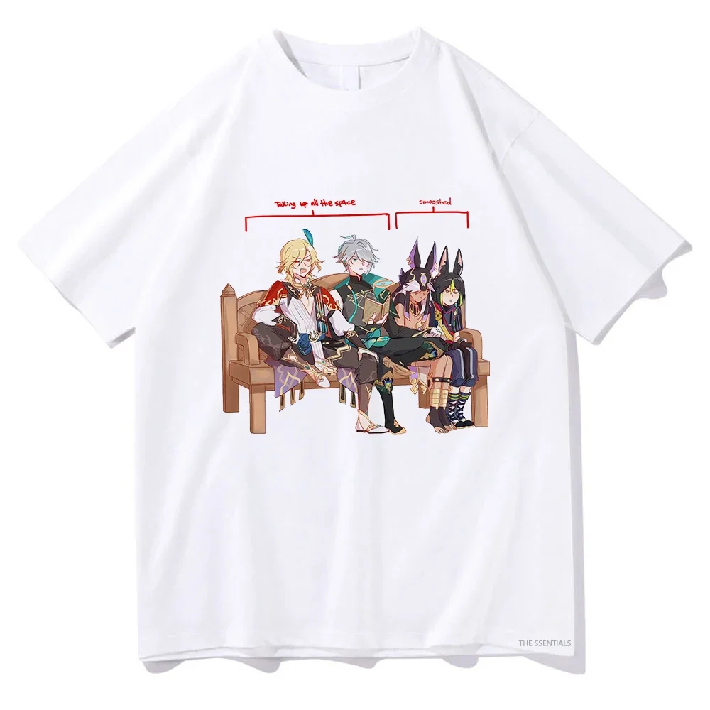 Genshin Impact Kaveh Alhaitham Cyno Tignari футболка для мужчин/женщин Harajuku эстетическая одежда