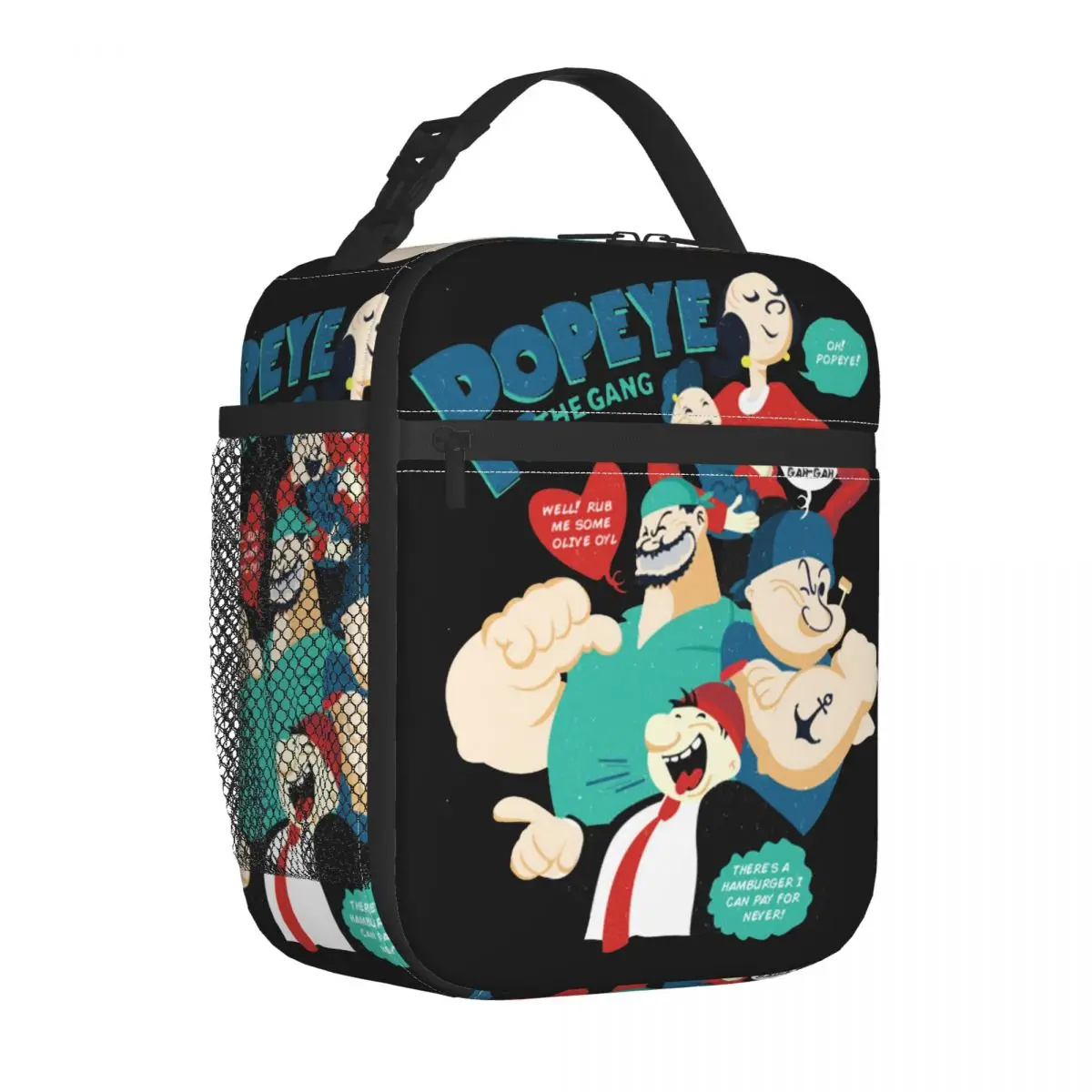 Изолированные ланч-пакеты P-Popeyes Термосумка многоразовый контейнер мультяшная