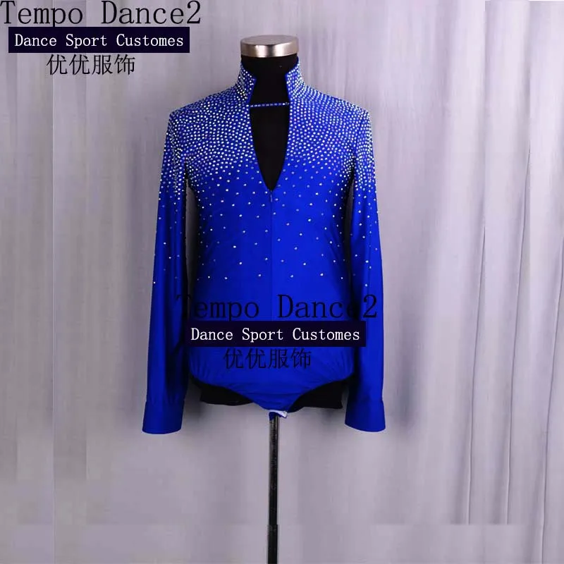 Мужские костюмы для латинских танцев цветная рубашка с длинным рукавом мужские