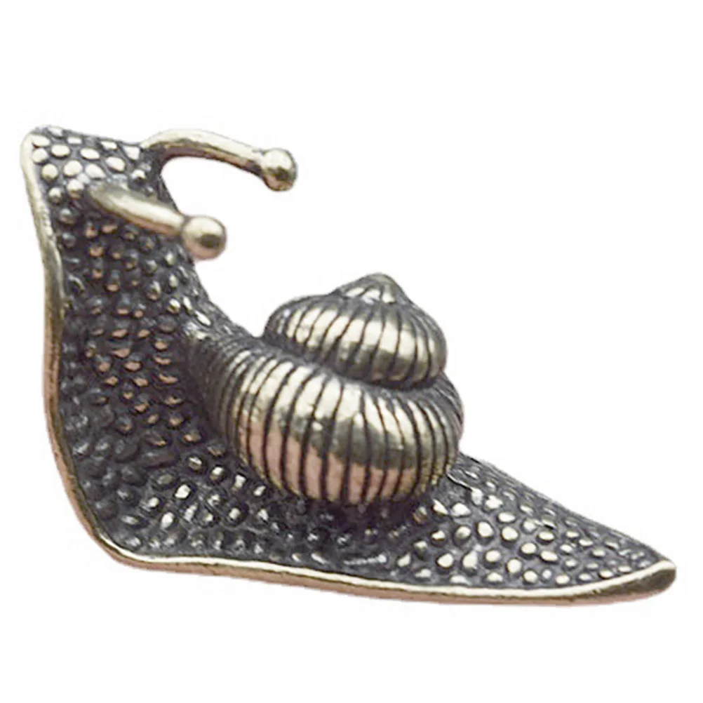 

Snail Ornament Office Decor Figurines Decorative Brass Retro Home Desktop Tea Pet Modeling Snails Adornment