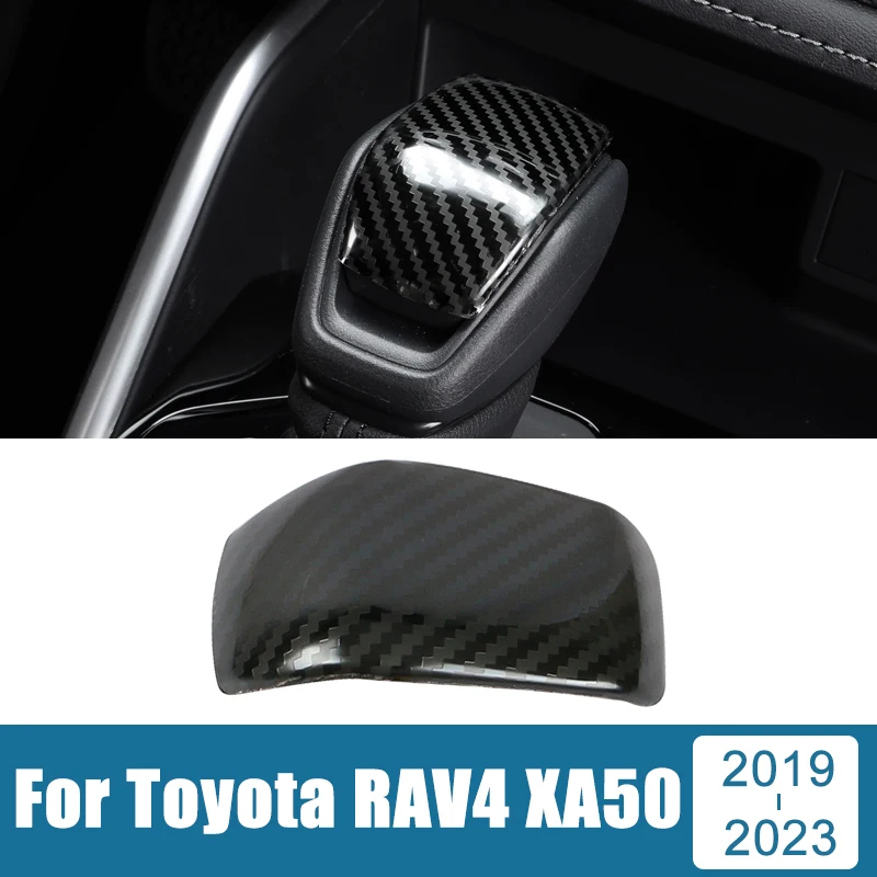 

For Toyota RAV4 Highlander Harrier Venza 2019 2020 2021 2022 2023 RAV 4 XA50 Hybrid Stainless Car Gear Shift Head Trim Cover
