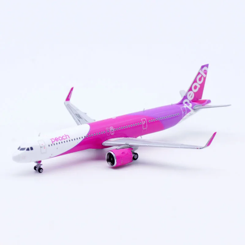 EW421N015 Коллекционный самолет из сплава в подарок JC Wings 1:400 Peach Airlines Airbus A321neo Литой