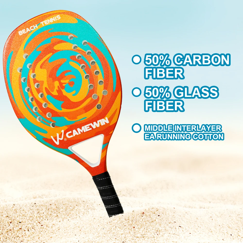 Ракетка для пляжа теннисная ракетка из углеродного стекловолокна EVA с пенным