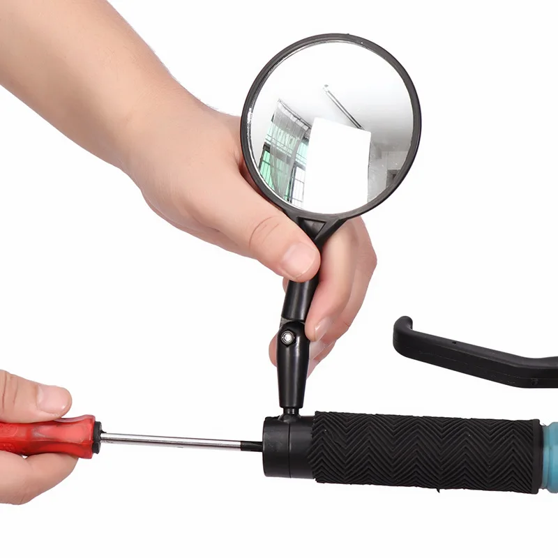 

1Pc Universal Bicycle Rearview Handlebar Mirrors Cycling Rear View Mirror Adjustable MTB Bike Silicone Handle Rearview Mirror