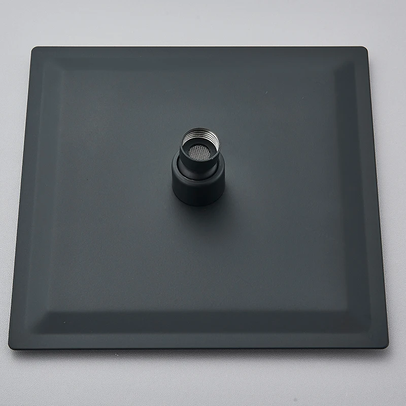 Матовая Черная Насадка Для Душа Квадратная 8/10/12 Дюймов Вращающаяся