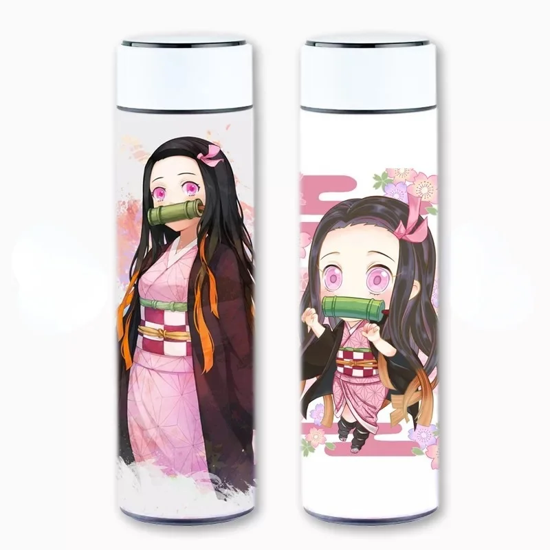 

Eworld Gift Japanese Anime Vacuum Cup Demon Killer Kimetsu No Yaiba Akaza Airless Bottle Kawaii Loli Cartoon Water Bottle