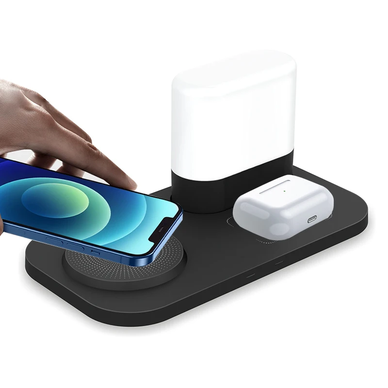 

New Wireless Chargers Portable Fast Charging Induction Charger Nightstand for iPhone 13 12 11 Pro Max 8 Samsung Xiaomi Airpods