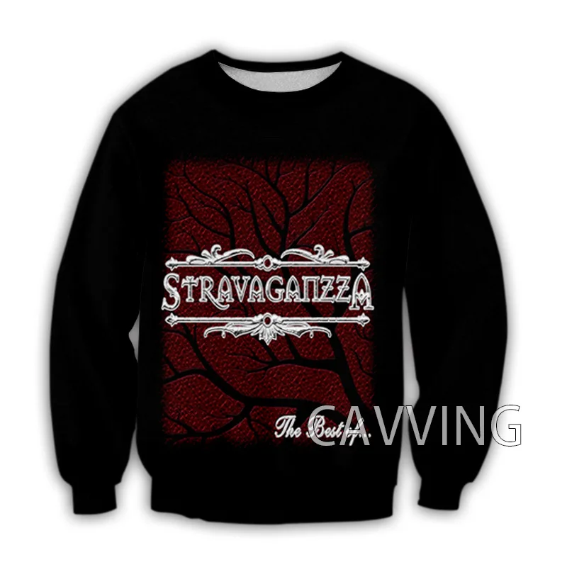 

Новые модные женские/мужские толстовки с 3D принтом Stravaganzza Rock, с круглым вырезом, топы в стиле Харадзюку, толстовки с длинным рукавом