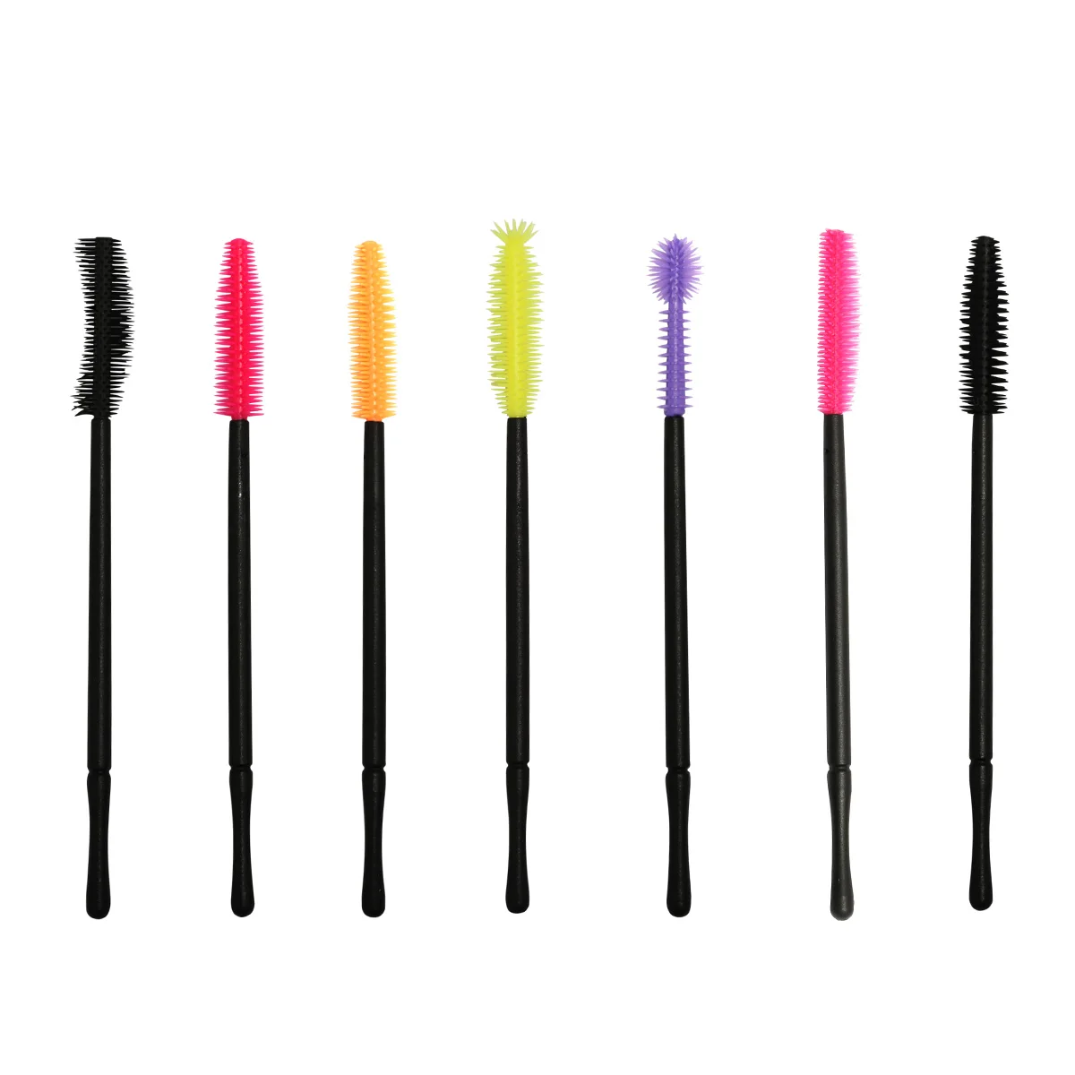 50 Pcs/Pack Silicone Disposable Eyelash Brush Mascara Wands Eye Lashes Extension Tool Professional Beauty Makeup Tool for FADVAN images - 6